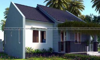 Bản vẽ thiết kế nhà cấp 4 diện tích 8×7.5m2 đẹp đầy đủ công năng